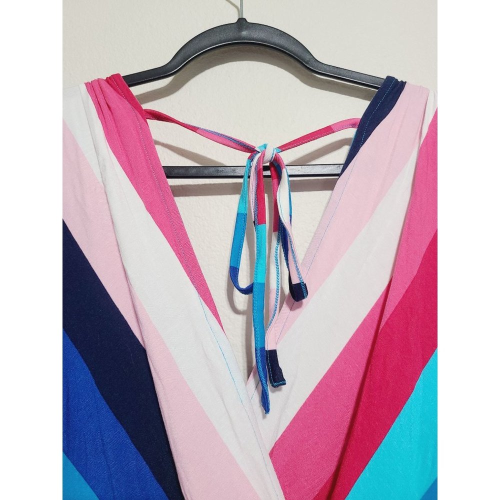 Colorful Striped Jumpsuit - Picture 3 of 7